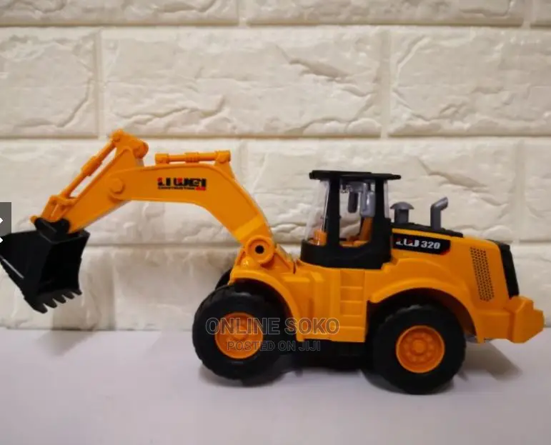 Kids Battery Operated Bump and Go Excavator Truck Toy