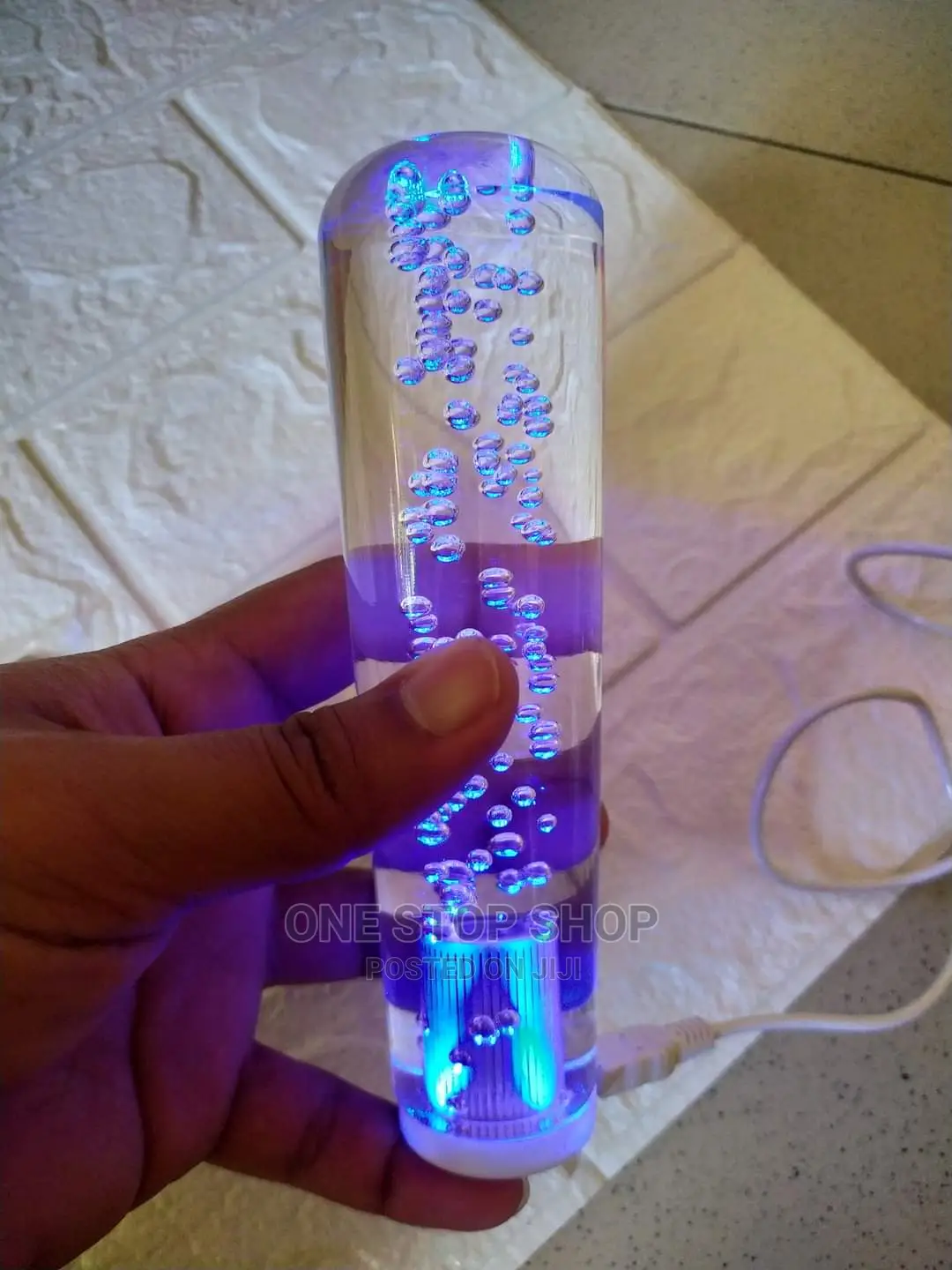 Universal Clear Crystal Gear Knobs With Usb Lights