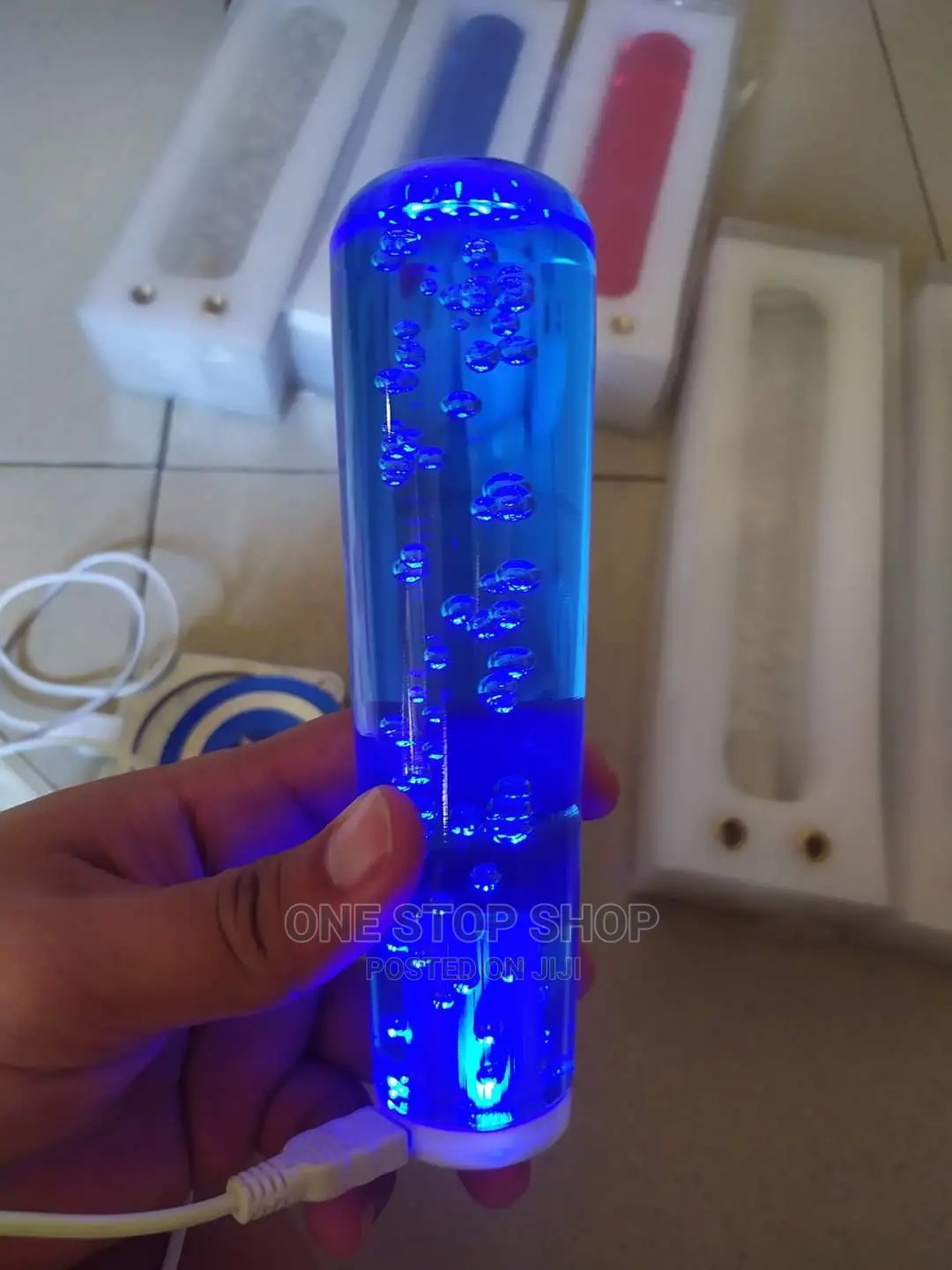 Universal Gear Shift Replacement Knobs With Blue Usb Light