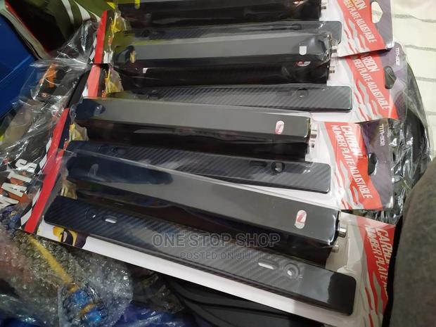 Carbon Adjustable Metallic Number Plate Holder - thumbnail 2