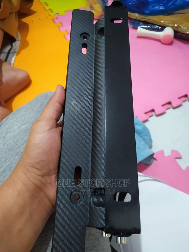 Carbon Adjustable Metallic Number Plate Holder - main view