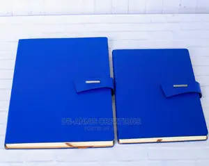 Blue Hard Leather Cover Notebooks
