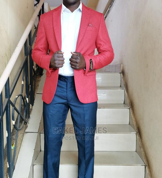 Red Men's Blazer - main view