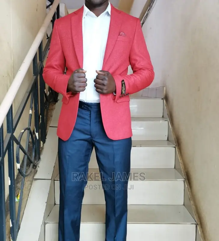 Red Men's Blazer