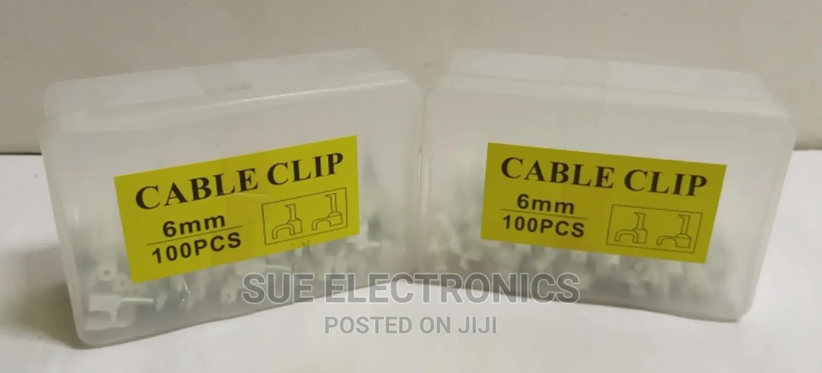 Nail Cable Clip 6mm