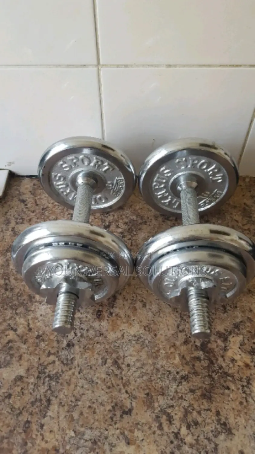 Stainless Chrome 15kgs Dumbells