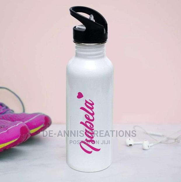 Metallic White Sublimation Bottles