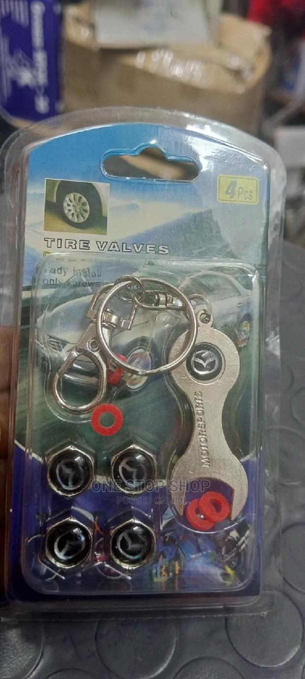 MAZDA Branded Tyre Valve With Key Holder - main view