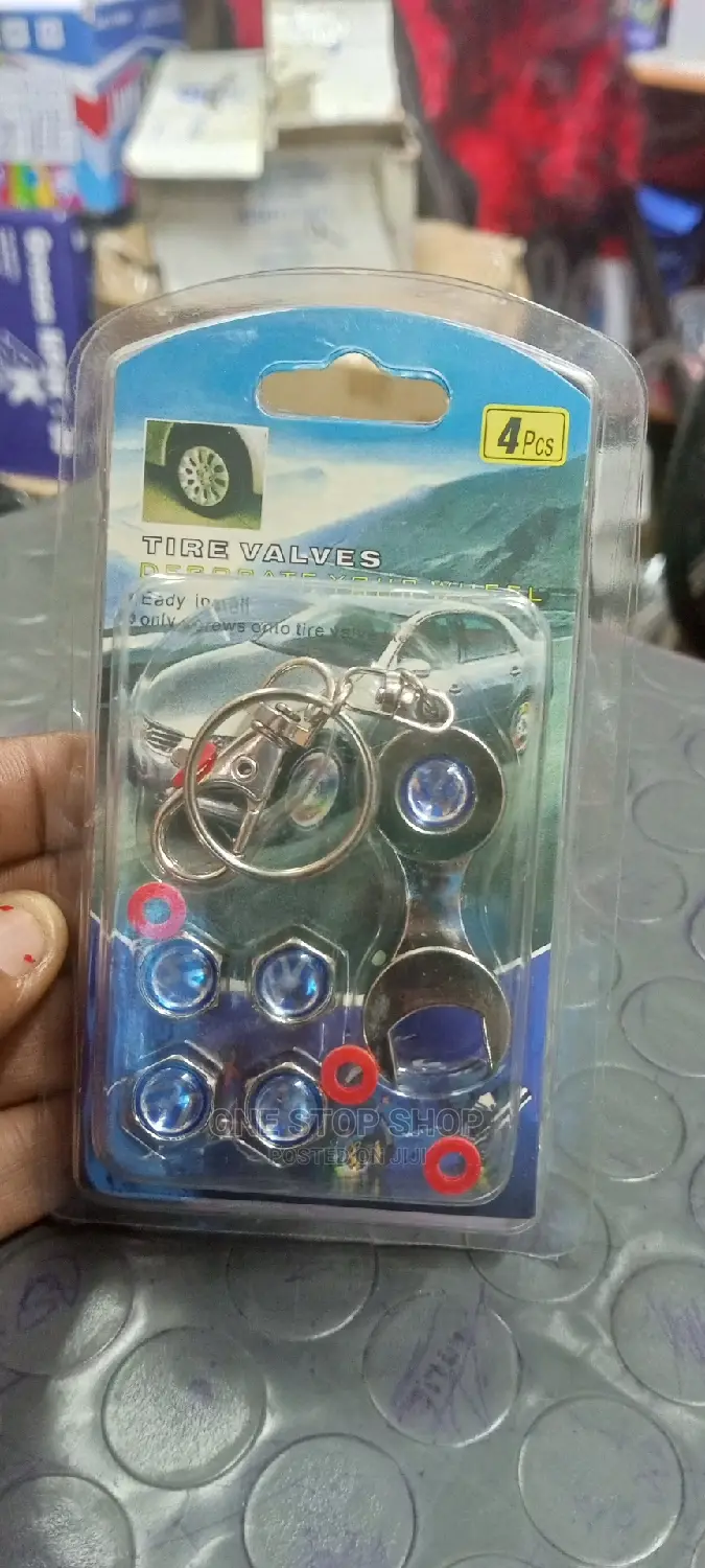 Volkswagen Branded Tire Valve Caps With Keyholder
