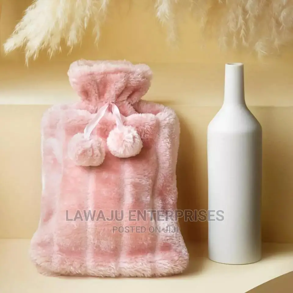 2L Warm Hot Water Bottle With Plush Heat Preservation Cover