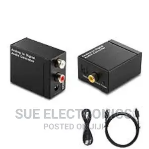 Analog to Digital Optical Coaxial Audio Converter Adap