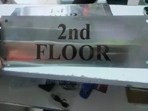 Laser Engraving on Stainless Steel Door Signage, Labels