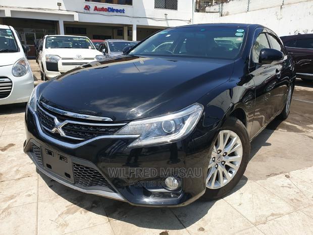 Toyota Mark X 2015 Black - thumbnail 3