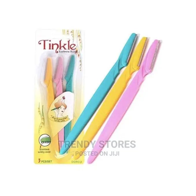 Tinkle Eyebrow Shaper Facial Hairs Razor 3pcs