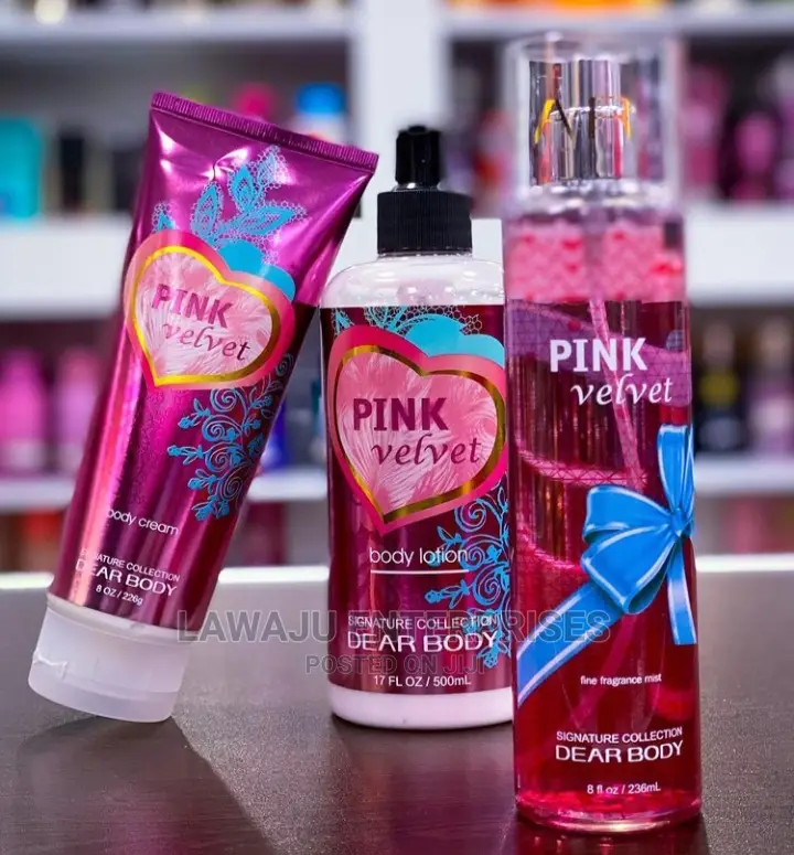 Pink Velvet 3in1 Body Lotion + Body Cream + Body Mist