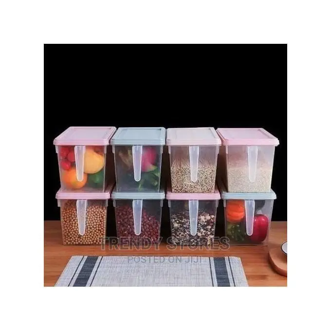 Set of 3pcs Cereal Container With Lid and Handle