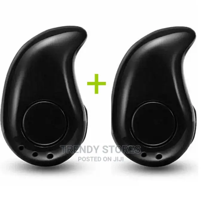 Mini Wireless in Ear Bluetooth Earphone - Black Plus One Fre