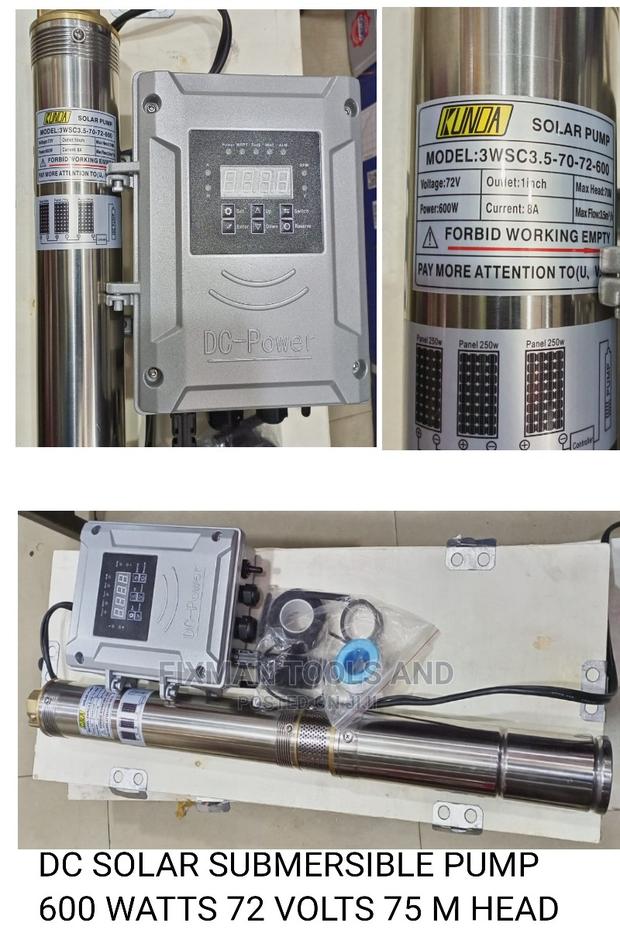 DC Solar Submersible Pump 600 Watts 72 Volts 75 M Head - main view