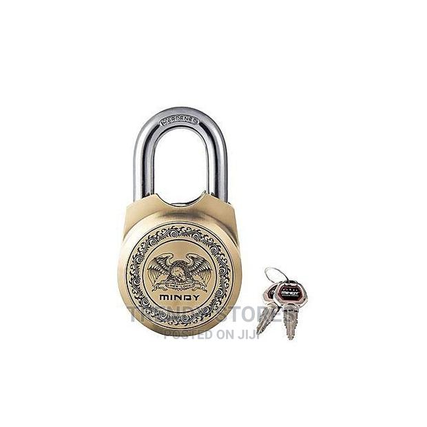 Mindy Padlock - With 4 Keys- Colour Brass
