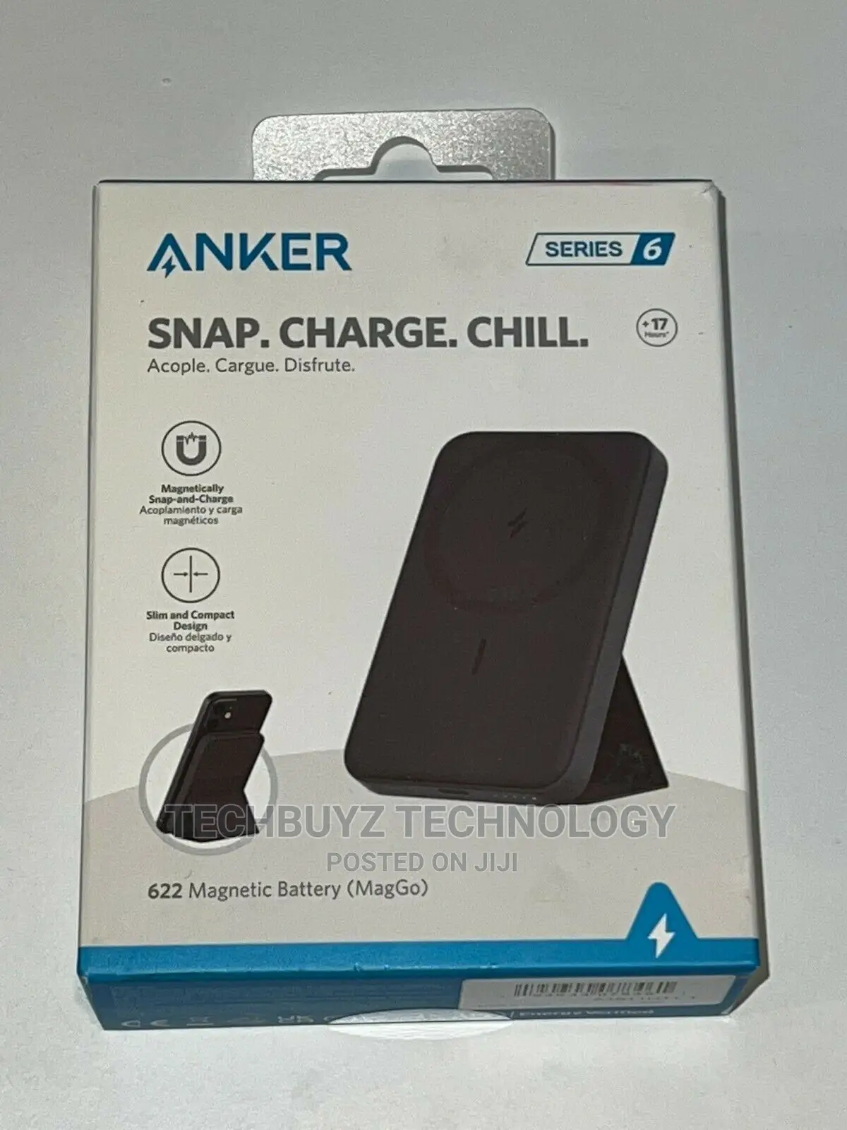 Anker 622 Magnetic Battery (Maggo) - Black - Compatible With