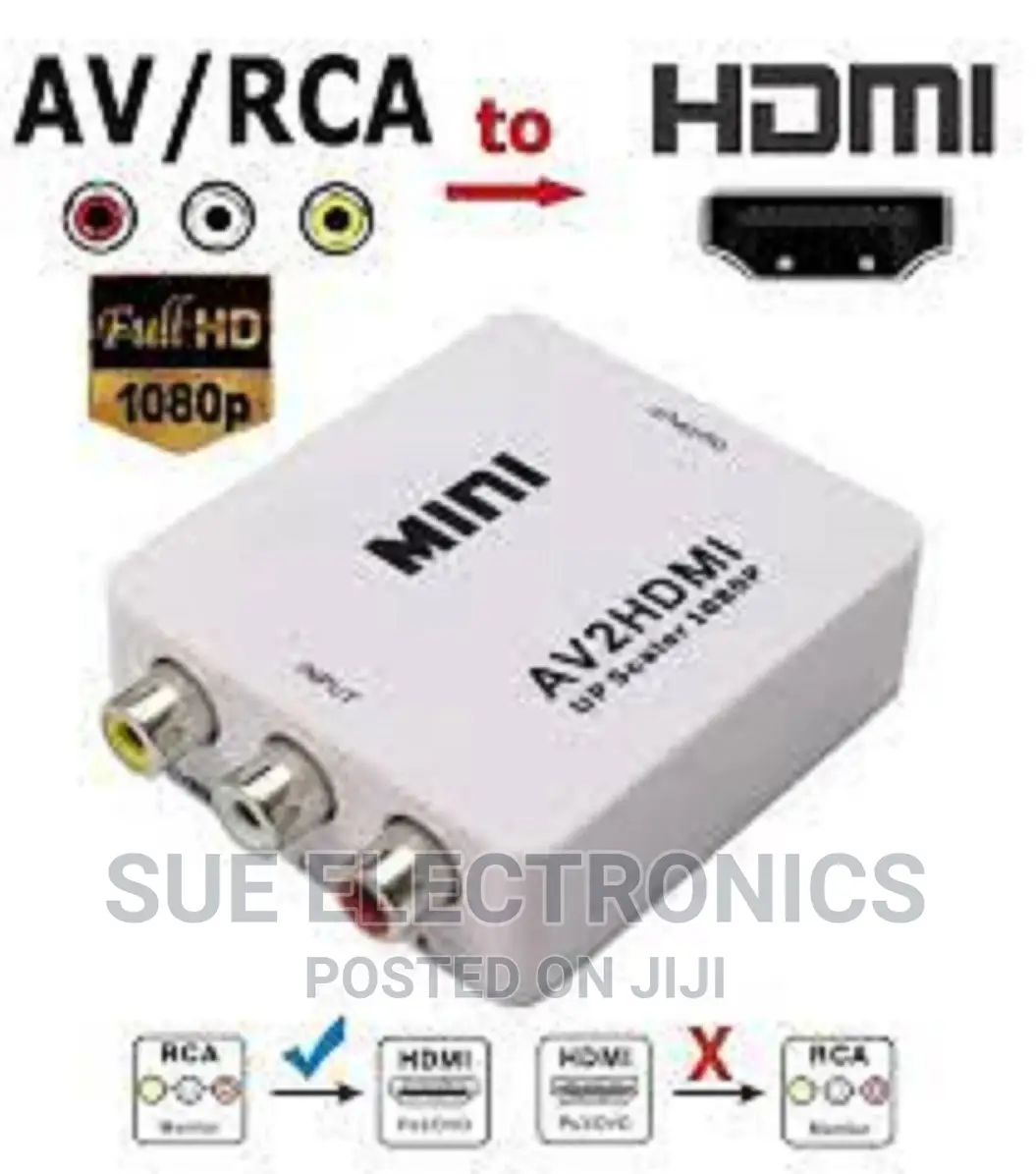 AV to HDMI Mini 1080p/720p Converter Box Composite CVBS AV