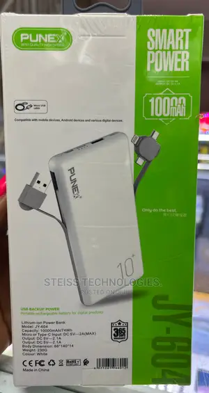 Punex 10000mah Powerbank.