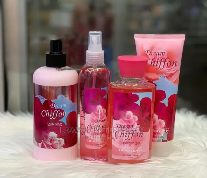 Dream Chiffon 4in1 Body Lotion, Splash, Cream+Shower Gel Set