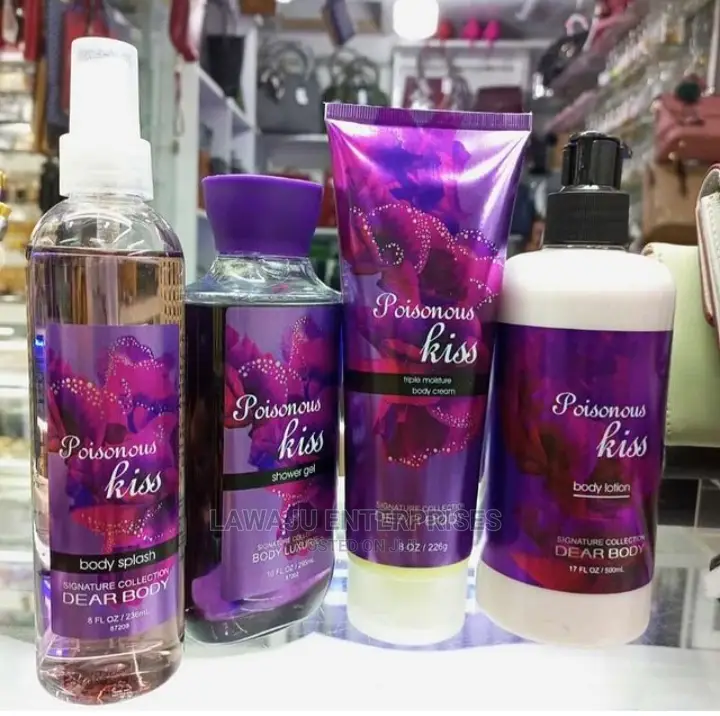 Poisonous Kiss 4in1 Body Lotion,Splash,Cream+Shower Gel Set