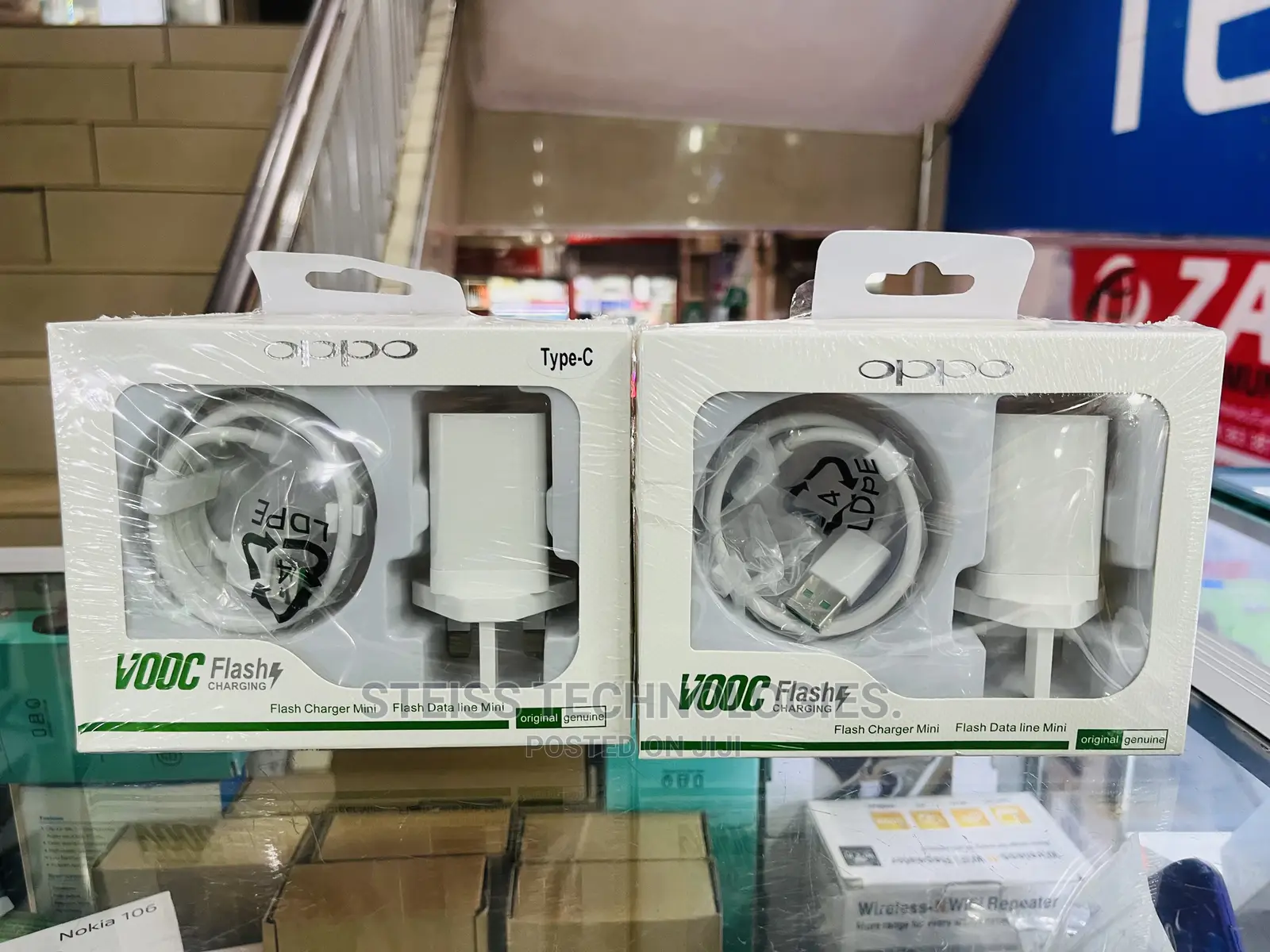 Oppo Fast Chargers.