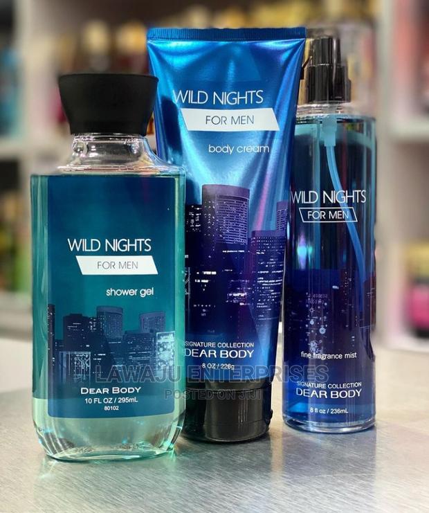 Wild Nights for Men 3in1 Body Mist, Body Cream +Shower Gel