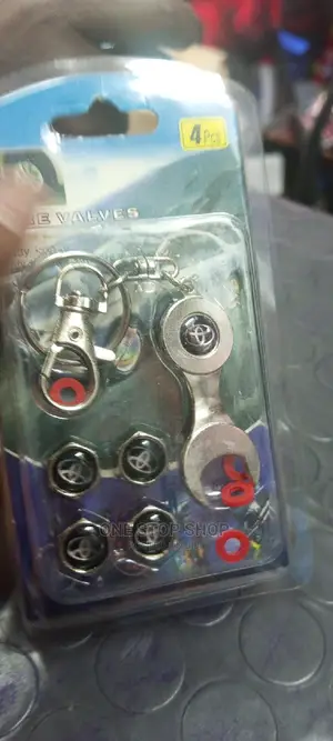 Toyota Tire Valve Caps With Key Chain Holder