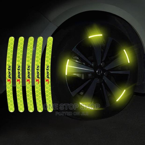 20pcs 3D Reflective Car Wheel Stickers - main view