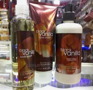 Black Vanilla Body Lotion Set