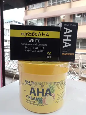 Aha Body Serum, Cream Soap