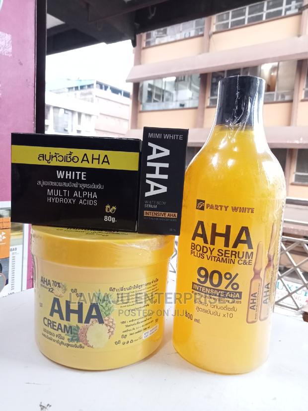 Aha 5in1 Cream, Serum + Soap Lightening Set - main view