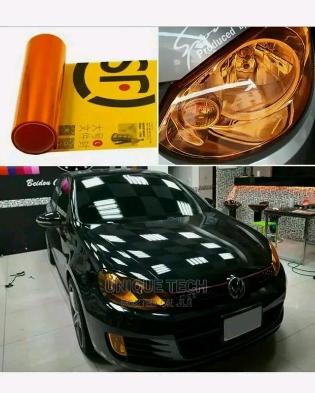 Car Headlight Taillight Tint Vinyl Wrap Protector Film - thumbnail 4