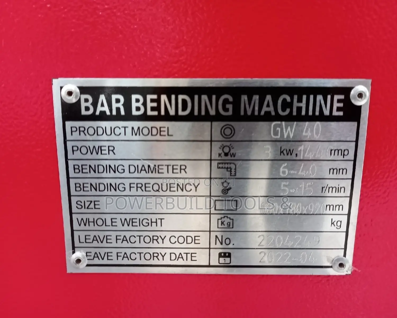 Hisaki Bar Bender Machine (Q-40)