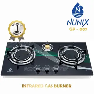 Double Gas Burner Glass