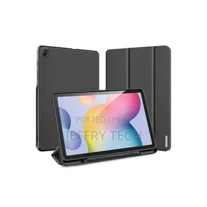 Samsung Galaxy Tab S6 Lite Leather Case - Black