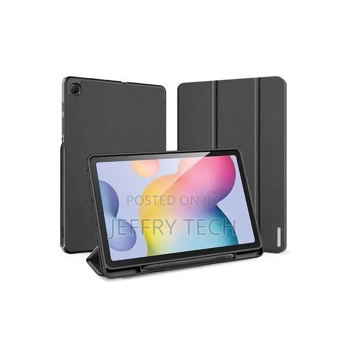 Samsung Galaxy Tab S6 Lite Leather Case - Black