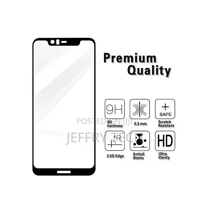 Nokia X5 Screen Protector Tempered Glass Full Cover Protecti