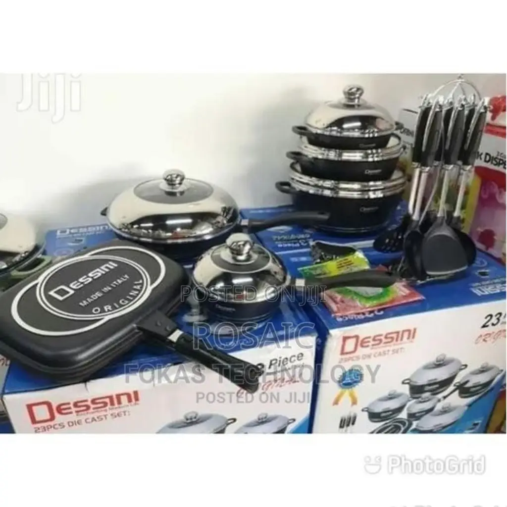 23 Pieces Black Dessini Cookware