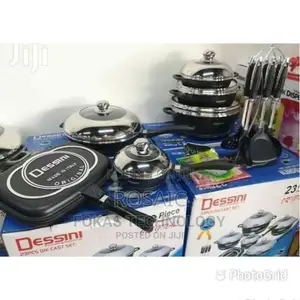 23 Pieces Black Dessini Cookware