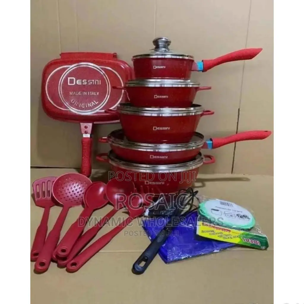 23 Pieces Granite Dessini Cookware