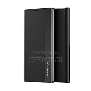 Window View Flip Case for Samsung Galaxy Note10 Plus-Black
