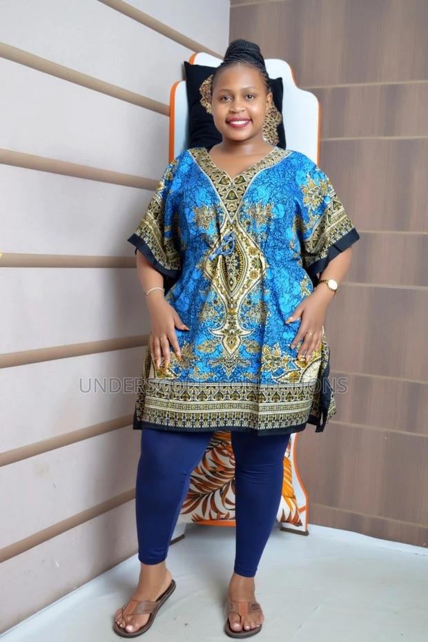 Ladies Two Piece Free Size Dashiki Set - thumbnail 3