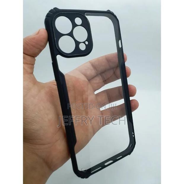 Apple iPhone 12 Pro Max Cover With Soft Silicone Edges and T - thumbnail 4