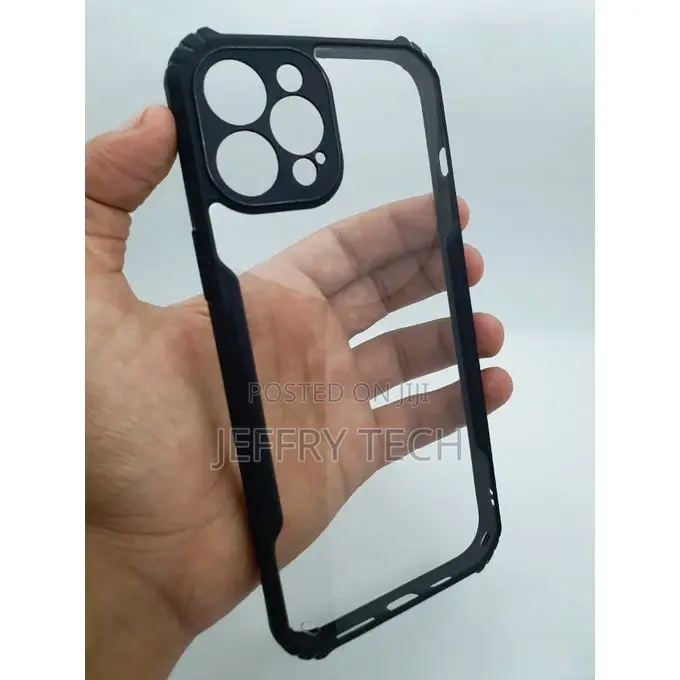 Apple iPhone 12 Pro Max Cover With Soft Silicone Edges and T