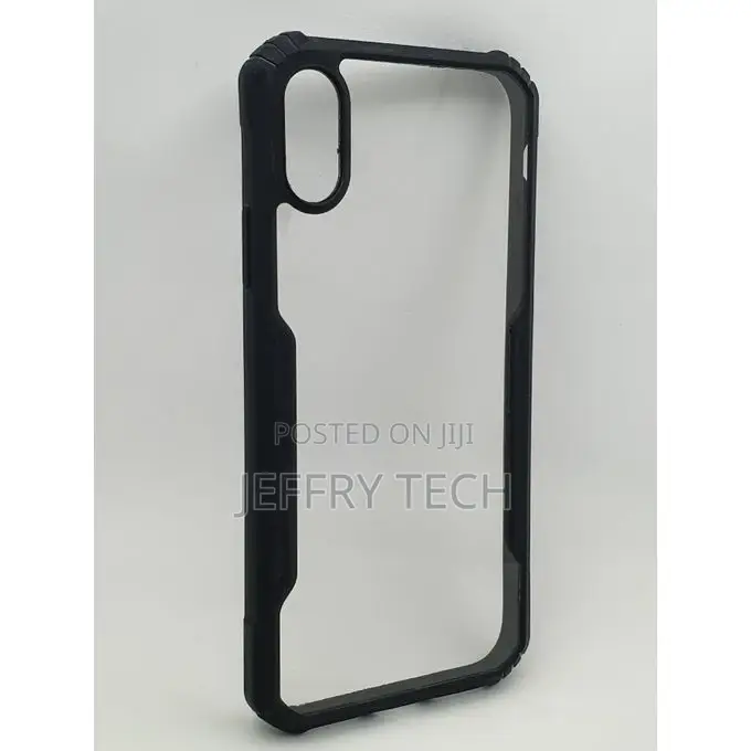 Apple iPhone X/Xs Cover With Soft Silicone Edges and Transpa