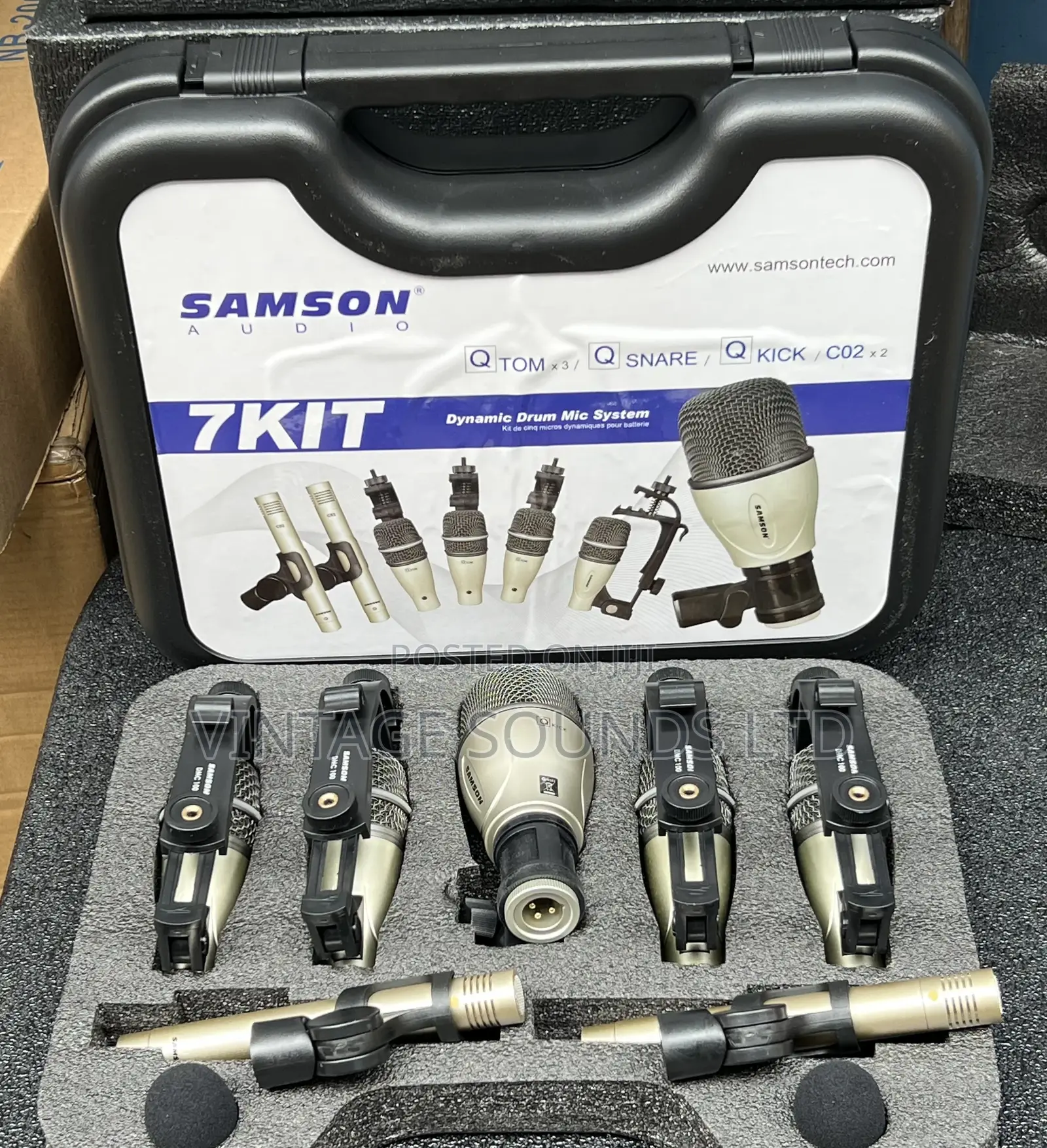Samson 7kit 7-Piece Drum Microphone Set